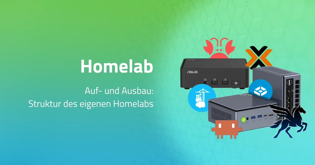 Mehrere Mini-PCs (NUC) und Anwendungen für ein selbst betriebenes Homelab