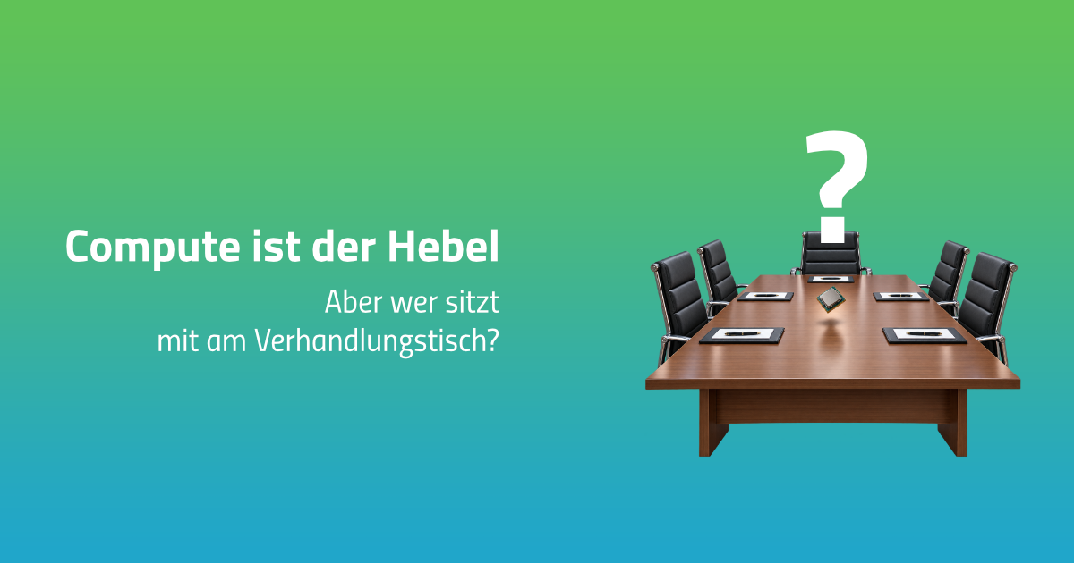 Compute ist der Hebel - Nur sitzt Nvidia nicht mit am Tisch